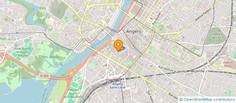 localisation de l'entreprise MADAME MONIQUE MERCIER à ANGERS