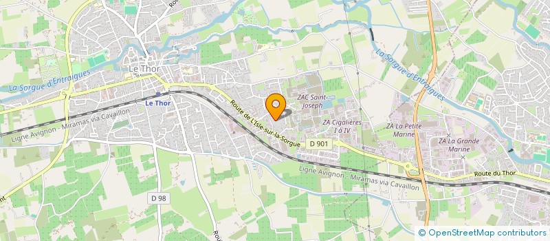 localisation de l'entreprise MADAME MONIQUE MESSANA  LE THOR