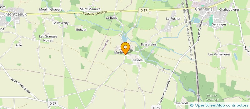 localisation de l'entreprise MADAME MONIQUE MEUNIER  CHANEINS