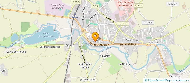 localisation de l'entreprise MADAME MONIQUE MEUNIER à BROU