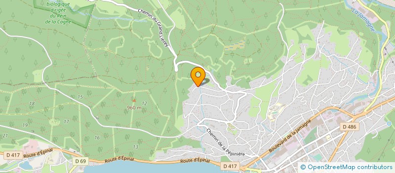 localisation de l'entreprise MADAME MONIQUE MEYER  GERARDMER