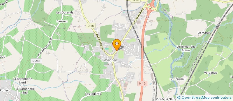 localisation de l'entreprise MADAME MONIQUE MICHEL  CAVIGNAC