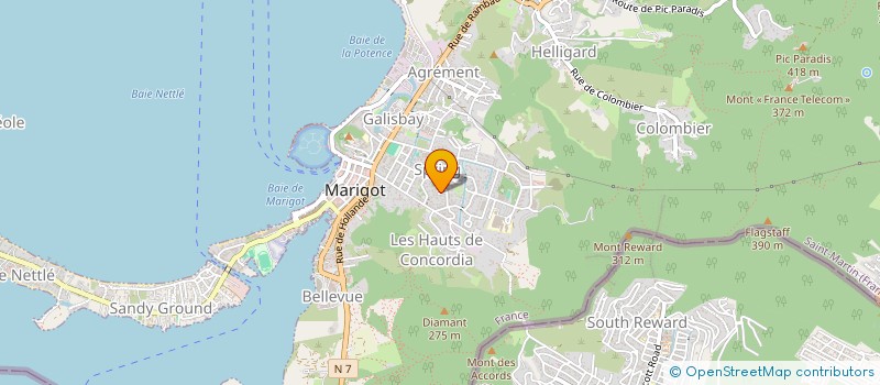 localisation de l'entreprise MADAME MONIQUE MICHEL  SAINT MARTIN