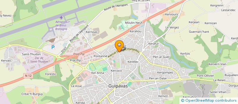 localisation de l'entreprise MADAME MONIQUE MICHEL à GUIPAVAS
