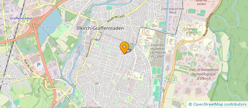 localisation de l'entreprise MADAME MONIQUE MICHEL  ILLKIRCH-GRAFFENSTADEN