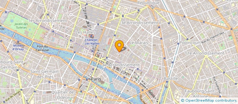 localisation de l'entreprise MADAME MONIQUE MICHEL-DANSAC  PARIS 04