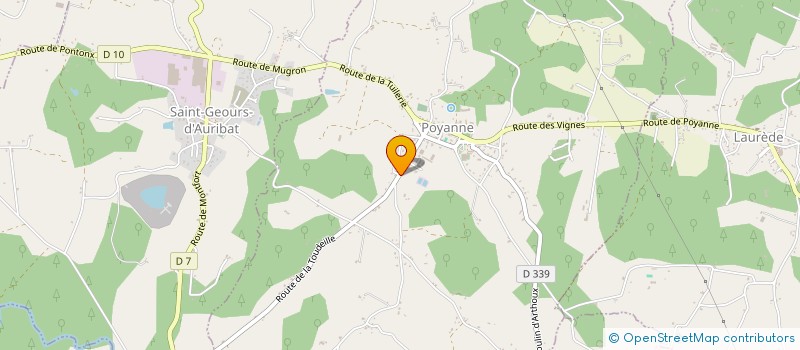 localisation de l'entreprise MADAME MONIQUE MICHELE DE BREZE DU PEGASE  POYANNE