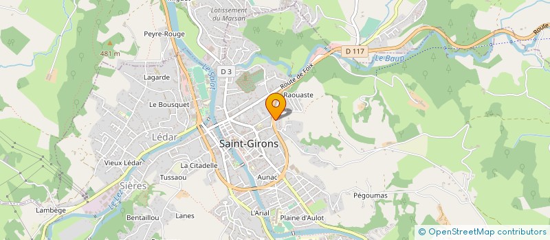 localisation de l'entreprise MADAME MONIQUE-MICHELE PERRELLE à SAINT-GIRONS