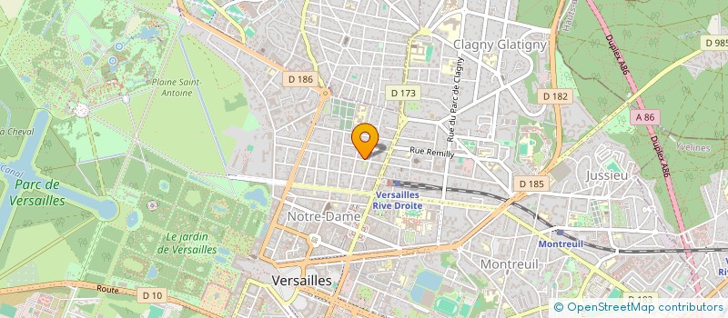 localisation de l'entreprise MADAME MONIQUE MILON à VERSAILLES