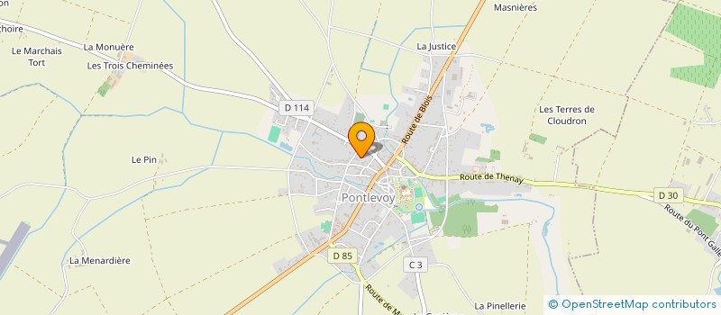 localisation de l'entreprise MADAME MONIQUE MINIER  PONTLEVOY