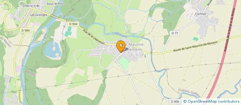 localisation de l'entreprise MADAME MONIQUE MOLINARI  SAINT-MAURICE-DE-REMENS