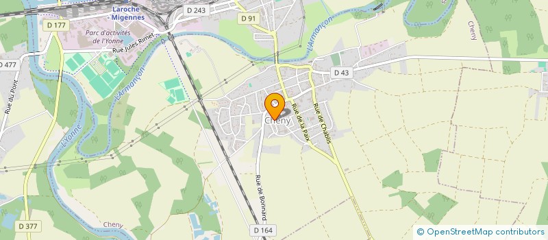 localisation de l'entreprise MADAME MONIQUE MONARD  CHENY