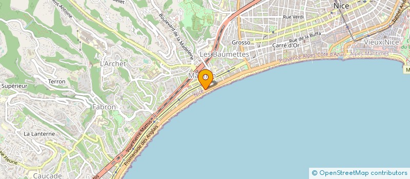 localisation de l'entreprise MADAME MONIQUE MONTBRUN à NICE