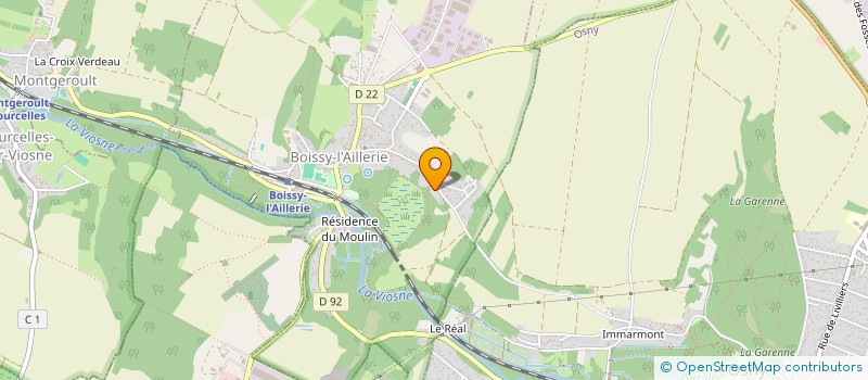 localisation de l'entreprise MADAME MONIQUE MONTEIL  BOISSY-L'AILLERIE