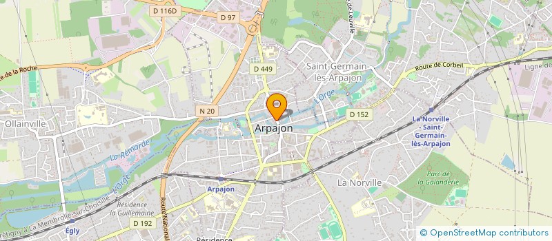 localisation de l'entreprise MADAME MONIQUE MONTHORI à ARPAJON