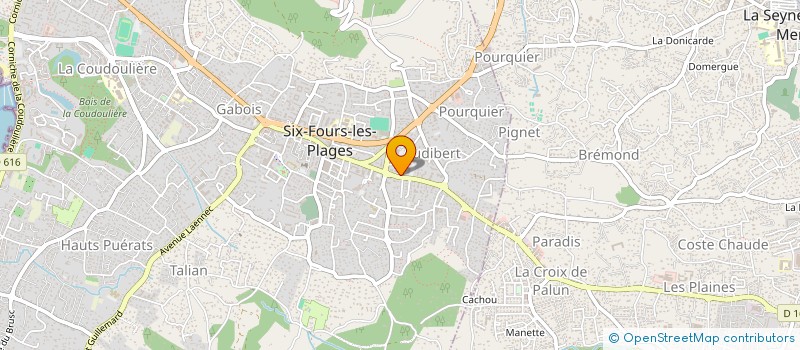 localisation de l'entreprise MADAME MONIQUE MOREAU à SIX-FOURS-LES-PLAGES