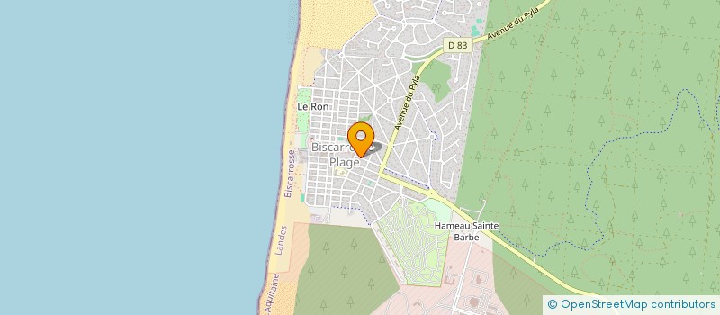 localisation de l'entreprise MADAME MONIQUE MOREAU  BISCARROSSE