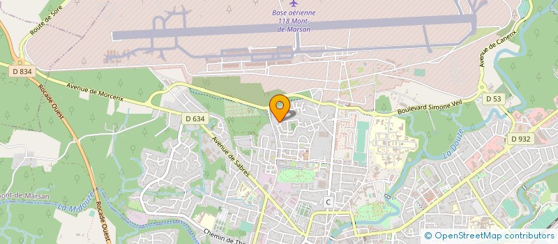 localisation de l'entreprise MADAME MONIQUE MORENO  MONT-DE-MARSAN