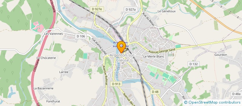 localisation de l'entreprise MADAME MONIQUE MORON à ARGENTON-SUR-CREUSE