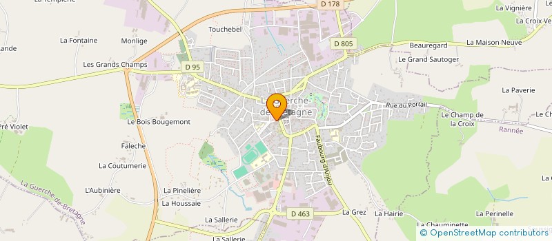 localisation de l'entreprise MADAME MONIQUE MOUEZY  LA GUERCHE-DE-BRETAGNE