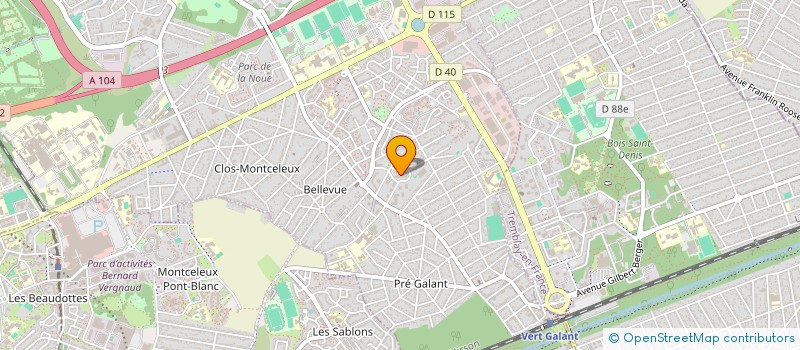 localisation de l'entreprise MADAME MONIQUE MOUNDOLOCK à VILLEPINTE