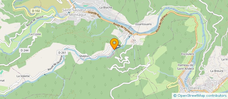 localisation de l'entreprise MADAME MONIQUE MOUNIER  GOURDON