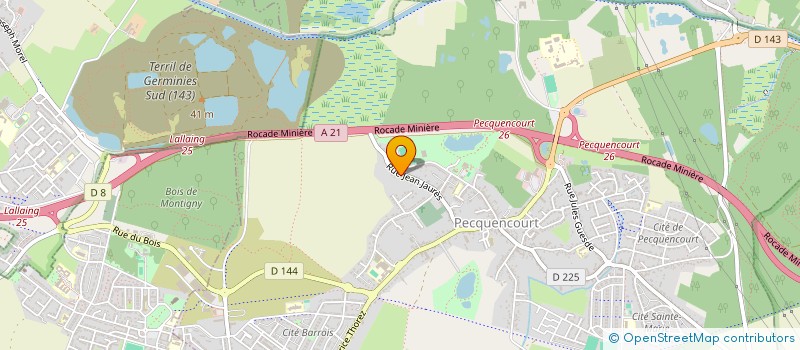 localisation de l'entreprise MADAME MONIQUE MULOT  PECQUENCOURT