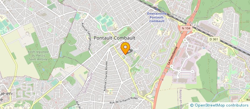 localisation de l'entreprise MADAME MONIQUE NAGEL à PONTAULT-COMBAULT