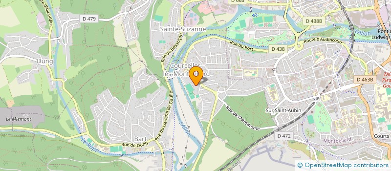 localisation de l'entreprise MADAME MONIQUE NEVERS  COURCELLES-LES-MONTBELIARD