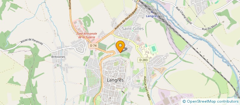 localisation de l'entreprise MADAME MONIQUE NIDIAU à LANGRES