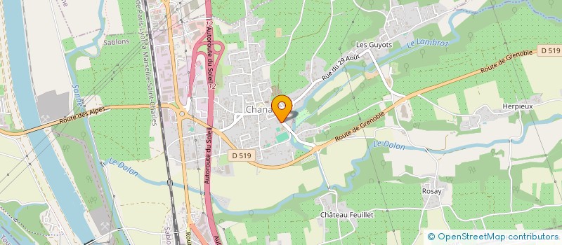 localisation de l'entreprise MADAME MONIQUE NIVOLEY à CHANAS