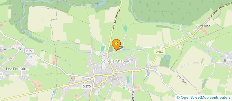 localisation de l'entreprise MADAME MONIQUE NOEL  SOLRE-LE-CHATEAU