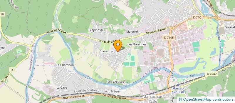 localisation de l'entreprise MADAME MONIQUE-NOELLE FABRY  CHANCELADE