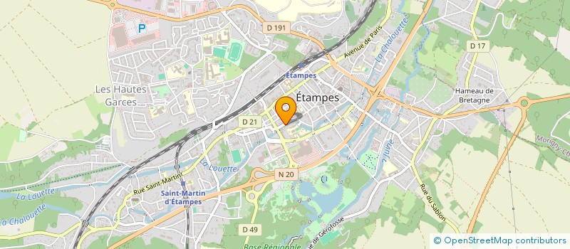 localisation de l'entreprise MADAME MONIQUE NOWICKI à ETAMPES