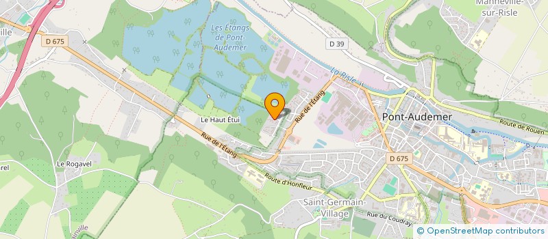 localisation de l'entreprise MADAME MONIQUE NTOUMBA KIMBEMBE  PONT-AUDEMER