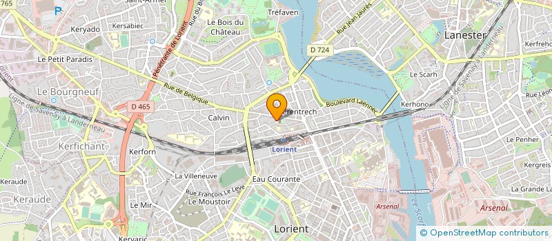 localisation de l'entreprise MADAME MONIQUE OLIVIER  LORIENT