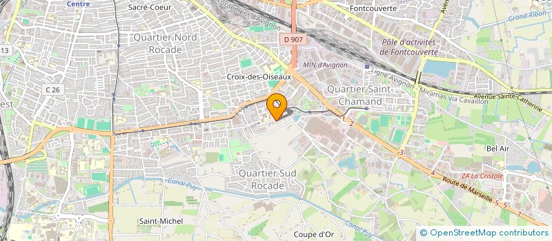 localisation de l'entreprise MADAME MONIQUE OLIVIER  AVIGNON