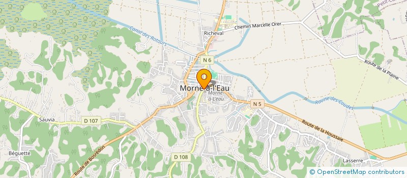 localisation de l'entreprise MADAME MONIQUE OUANDIE  MORNE A L EAU