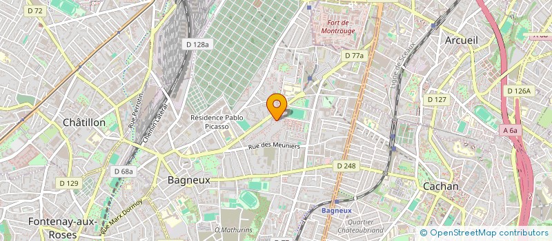 localisation de l'entreprise MADAME MONIQUE OULA à BAGNEUX