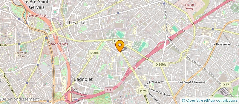 localisation de l'entreprise MADAME MONIQUE OZELLE à BAGNOLET
