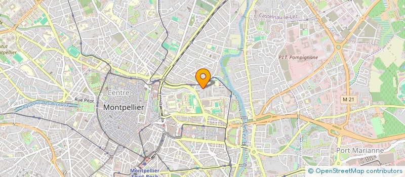 localisation de l'entreprise MADAME MONIQUE PAGE à MONTPELLIER
