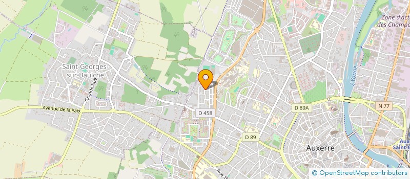 localisation de l'entreprise MADAME MONIQUE PAQUETTE à AUXERRE