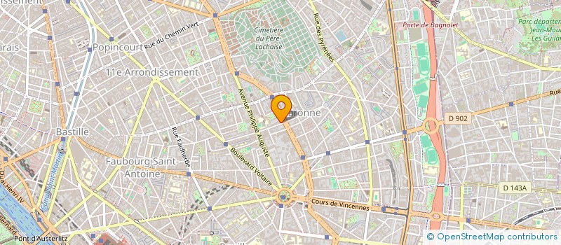 localisation de l'entreprise MADAME MONIQUE PARMENTIER à PARIS