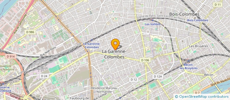 localisation de l'entreprise MADAME MONIQUE PASQUIER à LA GARENNE-COLOMBES