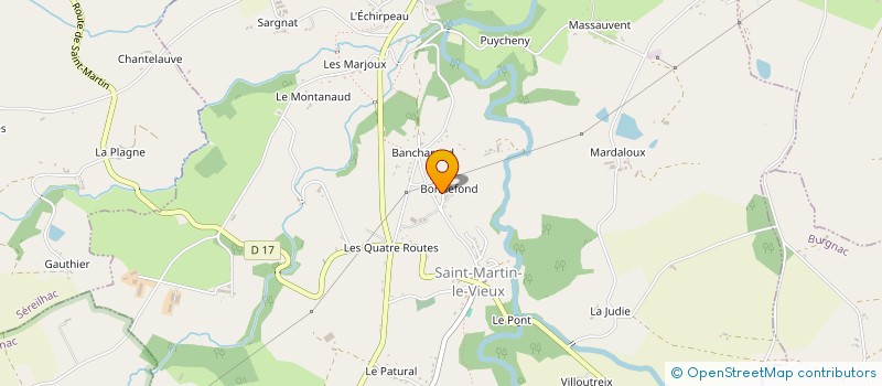 localisation de l'entreprise MADAME MONIQUE PASTIER à SAINT-MARTIN-LE-VIEUX