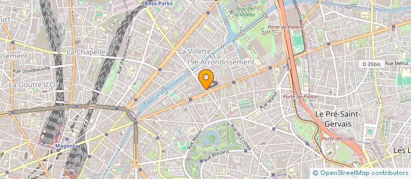 localisation de l'entreprise MADAME MONIQUE PAUGAM à PARIS