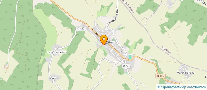 localisation de l'entreprise MADAME MONIQUE PAVET à CERISIERS