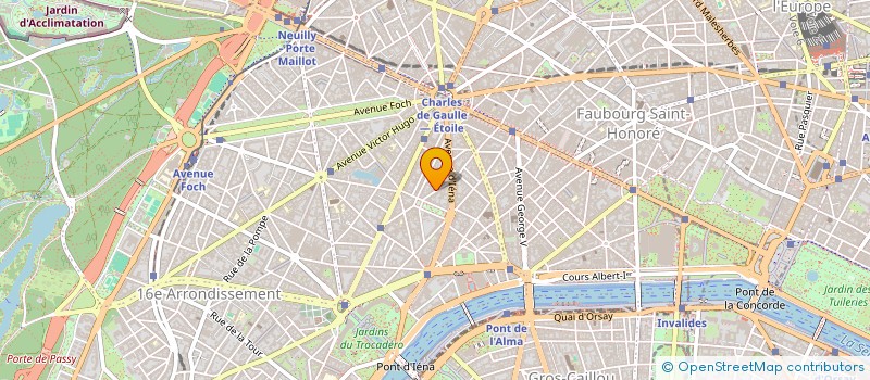 localisation de l'entreprise MADAME MONIQUE PEILLET  PARIS