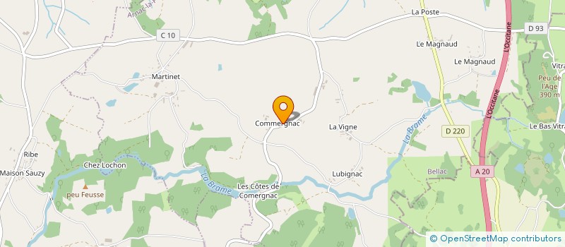 localisation de l'entreprise MADAME MONIQUE PENOT à ARNAC-LA-POSTE