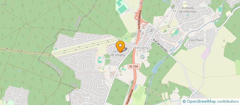 localisation de l'entreprise MADAME MONIQUE PEREIRA  LESIGNY